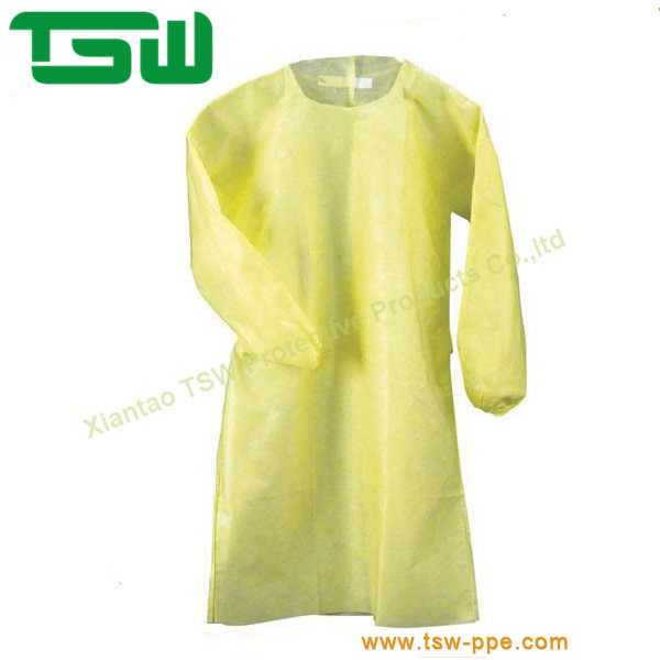 Antibacterial Spun Bonded Polypropylene Disposable Protective Gowns