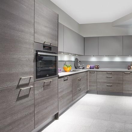 Armário de cozinha moderno de microondas etíope Alder Madeira móvel
