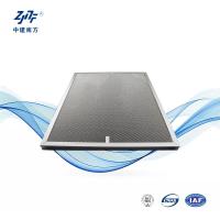 0.3um Photocatalytic HEPA Panel Filter Galvanized Aluminum Alloy For UV Lamp