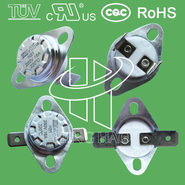 Переключатель выреза KSD301 автоматического возврата керамический термальный