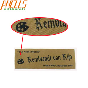 Damask  Custom Woven Clothing Labels  Personalized Garment Tags Eco Friendly