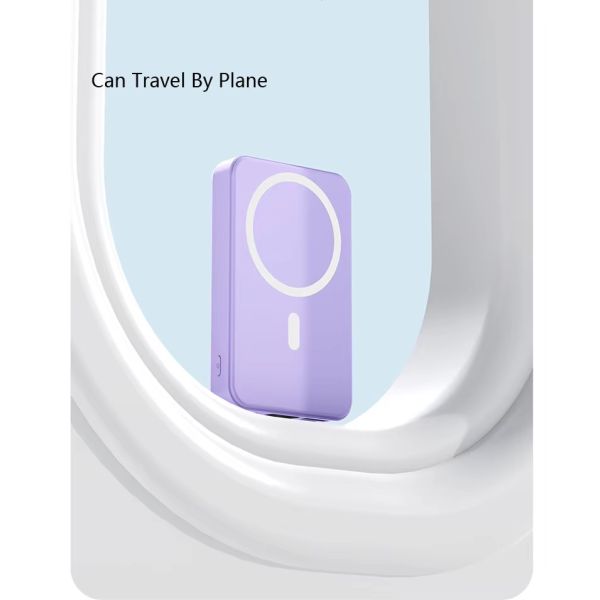 10000mah Magnetic Wireless Power Bank Portable Fast Charging Home Outdoor Portable Foldable Power Bank