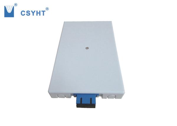 Wall Mounted FTTH Distribution Box 2 Port Loaded 1 SC Duplex Adapter ABS Plastic