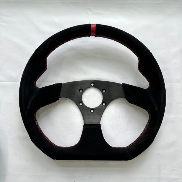 Custom D Shape Flat Billet Racing Steering Wheels 6 Bolt 6061 Aluminium For Car Drift