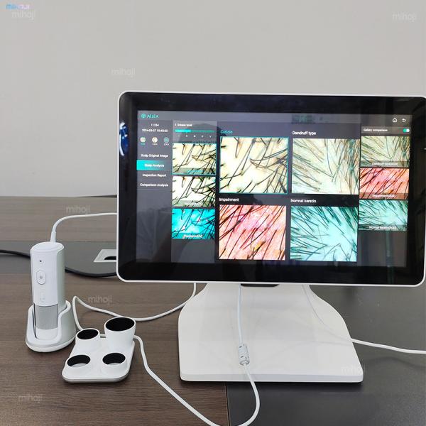 16 Million HD Lenses Skin Hair Analyzer Machine For Head Revitalization
