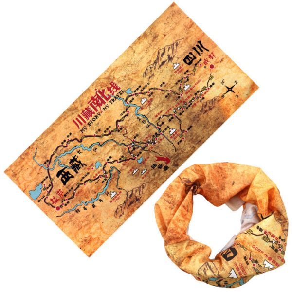 Le transfert chaud unisexe déjouent le Bandana du polyester 100