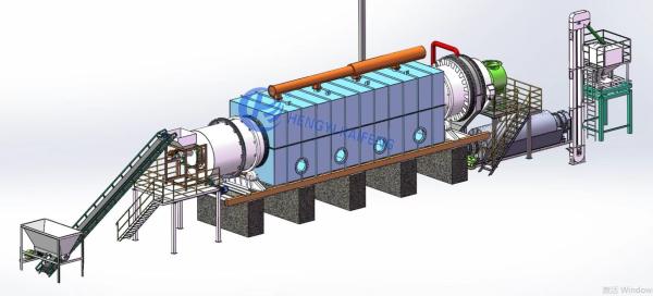 High Productivity Complete Activated Carbon Production Equipment Running Smoothly