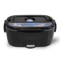 Récipient chauffant alimentaire portable maison boîte de déjeuner électrique 1,5L Noir 12V 24V