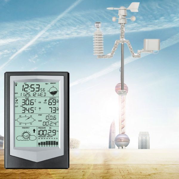 Home Outdoor Wireless Rain Forecast Station With Professional Wind Speed And Direction