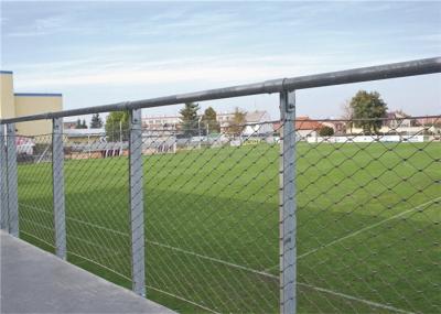316L Flexible Stainless Steel Woven Wire Mesh / Safety Net Mesh For Playground 40x40mm