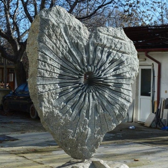 OEM Modern Design Stone Sculpture Abstract Concrete Statue Garden Sculpture