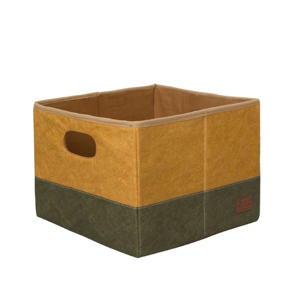 Novelty Paper Cooling Pet Mat Tunnel Cat Bed Yellow Green