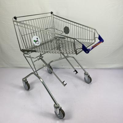O carrinho de mão para o transporte deficiente do mantimento do trole da compra do supermercado pode logotipo customizável