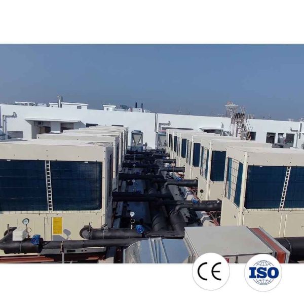 66 - 260kW Air Cooled Chiller 200 Ton Industrial Air Chiller For Compressor SS304