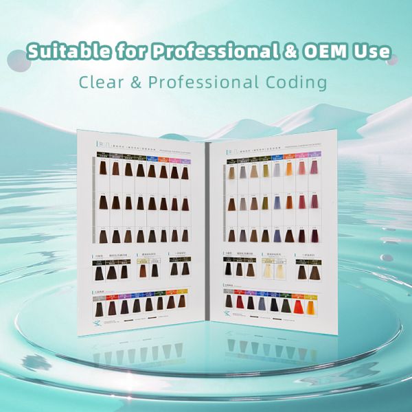 Custom Professional Salon Hair Color Chart OEM/ODM with Permanent Protein Hair Dye Colors