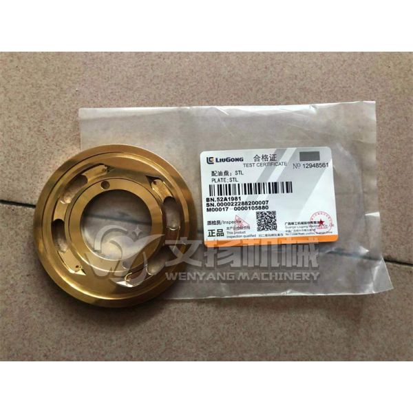 LIUGONG excavator spare parts 52A1981 plate genuine spare paprts