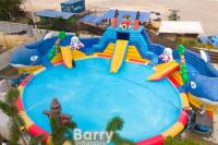 da corrediça inflável da associação do parque da água do divertimento do PVC de 0.9/0.55mm personalização flexível