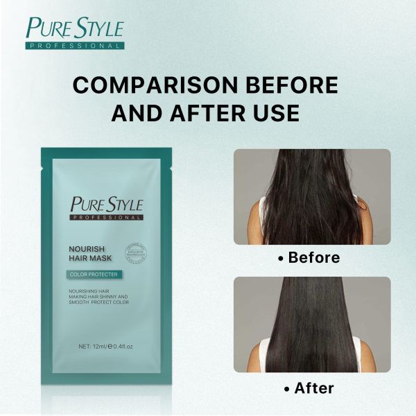 12ml Home Hair Conditioner and Hair Mask 100% Organic for Smooth Shiny Hair Color OEM Available