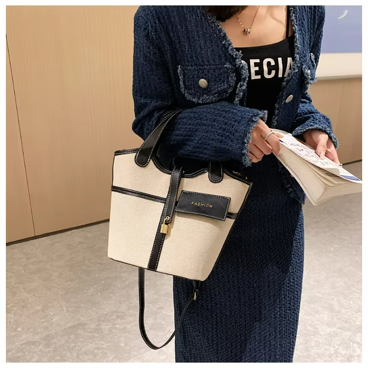 All Seasons Basket Crossbody Bag Leather Luxury Handbags For Women's Shoulder Tote