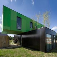 Casas do contentor da casa pré-fabricada do móbil 40FT da janela do PVC