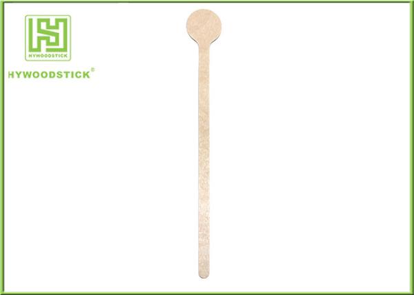 Food Grade Wooden Tea Stirrers OEM FSC Disposable Natural Wood Coffee Muddler