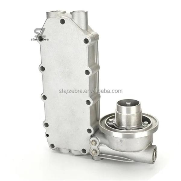 PC300-7 Excavator 6D114 Engine Model Lubricating Oil Filter Head Oil Cooler Seat Radiator Cover for Diesel Engine Parts