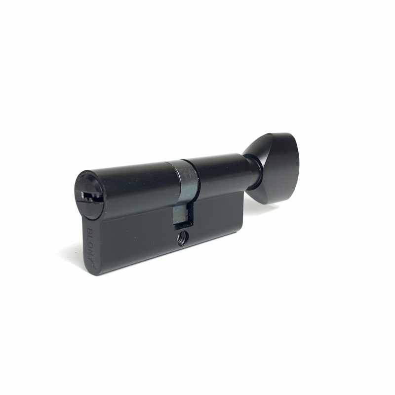 70mm Zinc Brass Cylinder Single Open Cylinder Door Lock Black With Solid Zinc Core