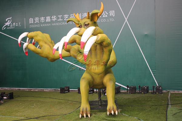 Vida Animatronic feito a mão do monstro da borracha de silicone - tamanho para o parque do entretenimento