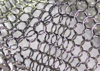 Metal decorativo dado laços de aço inoxidável Ring Mesh da cortina do correio de corrente