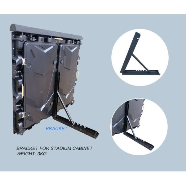 10mm Pitch 5500cd/Sqm Perimeter LED Screen 960*960mm Acrylic Die Casting