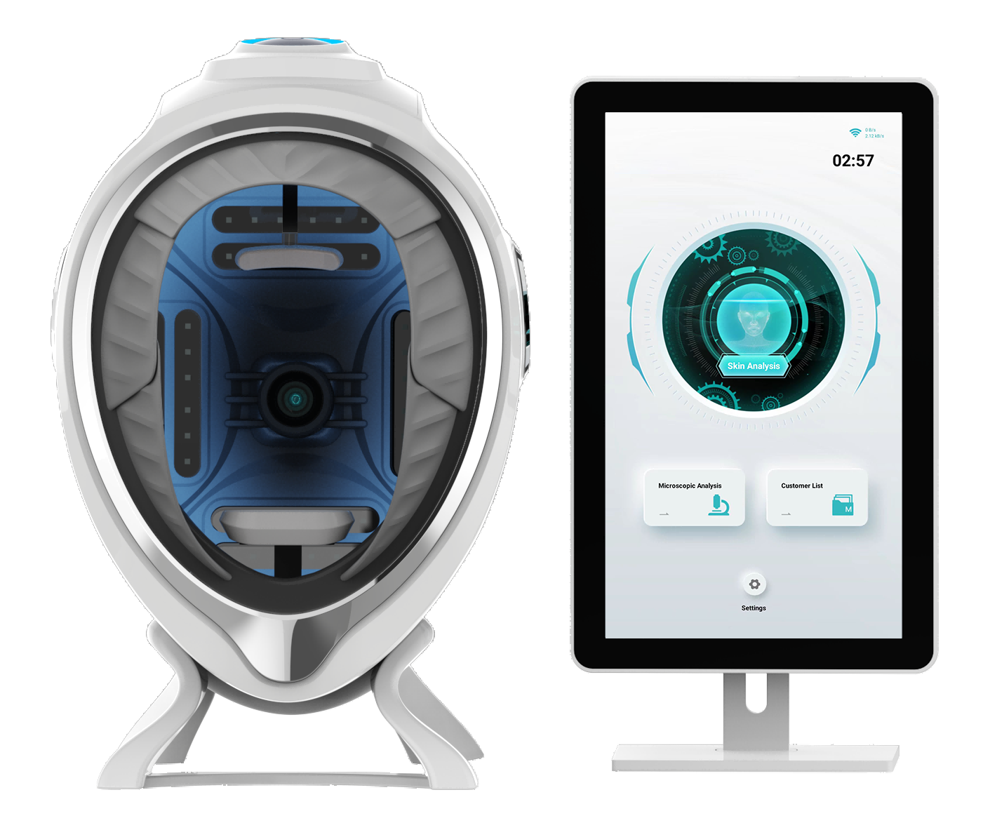 2-in-1 Scalp & Skin Analyzer | AI Skin Analysis Machine