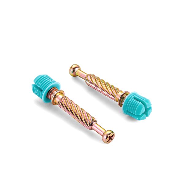 33mm Center Hold Distance Minifix Assembly Bolt OEM ODM Durable Connector for Office Desks and Conference Room Furniture