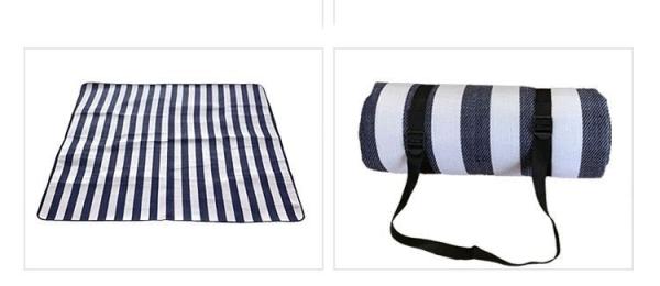 Camping Picnic Mat, Beach Blanket 78''×81'' 4-7 Adults Oversized Lightweight Waterproof Sandproof Large Picnic Mat