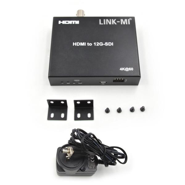 4K HDMI To SDI Converter With Loop Out Support 12G 4K@60Hz  EDID Max 120m