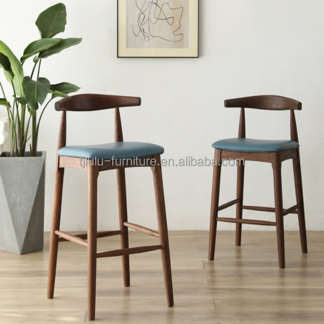 Meubles commerciaux Chaise haute Tabouret de bar pour hôtel et restaurant moderne Meubles de bar en bois