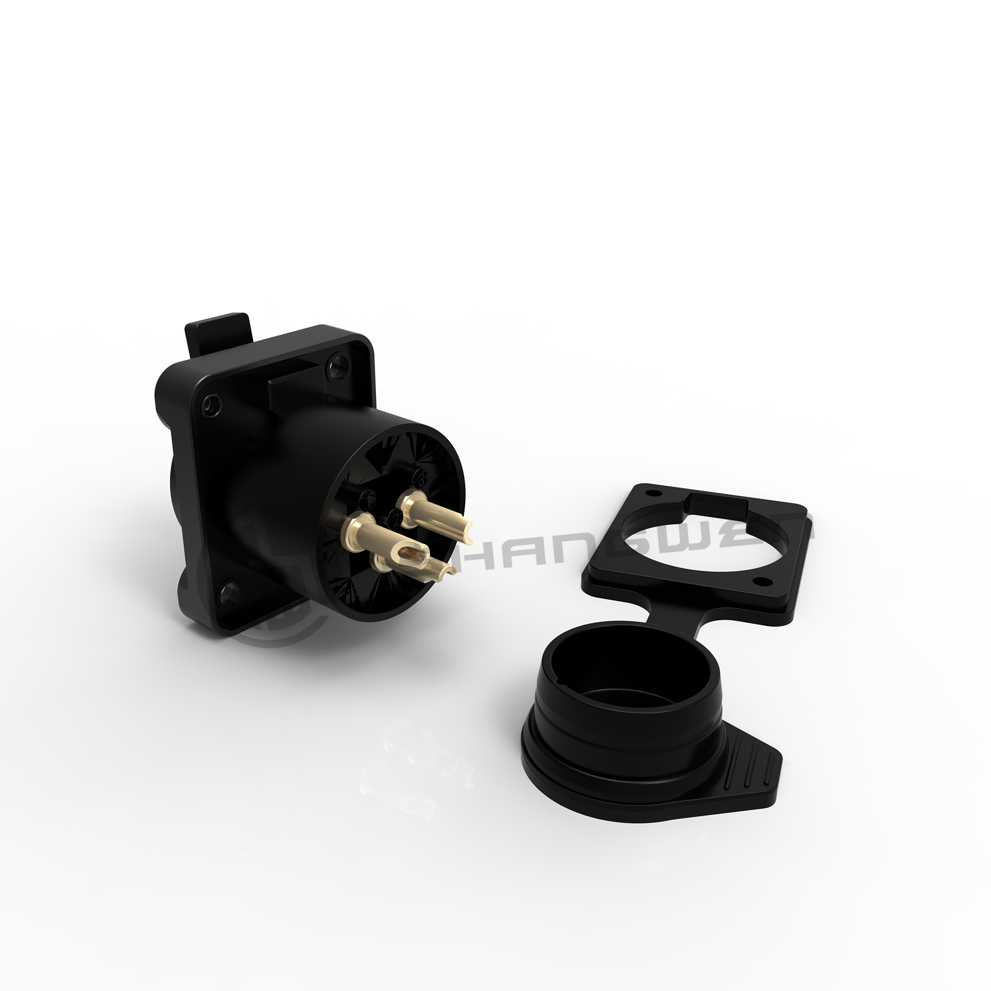 Мини XLR женский разъединитель розетка 3 штифта разъединитель водонепроницаемый наружной