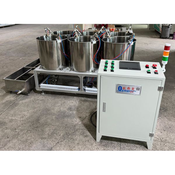 Precision 6-Position Rotary Coating System for Molded Pulp Food Packaging - Uniform Film Thickness Control