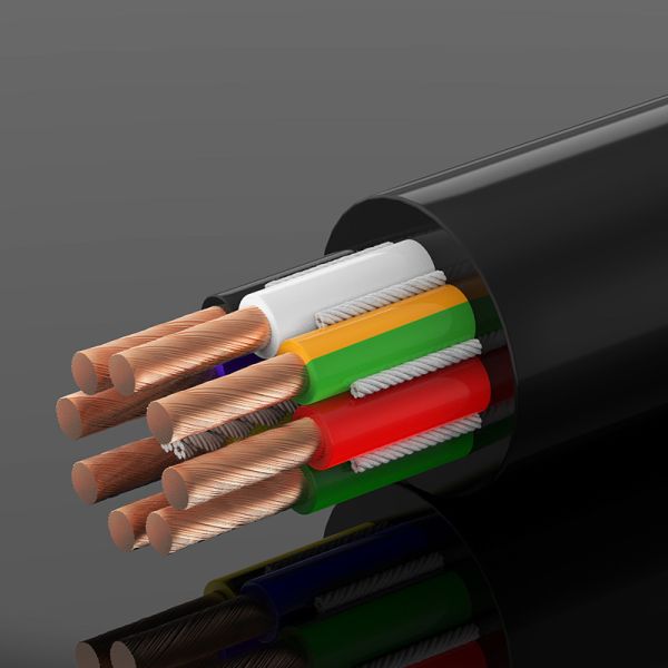 Highly flexible TRVV4*0.75 robot cable with 15 million cycles and 8 million cycles encoder drag chain cable for power line applications