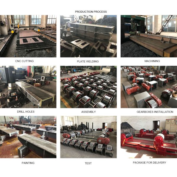 Сверхмощные 100 тонн танка поворачивая Ролльс, сваривая стойку стальной Ролльс ролика красный/черноту