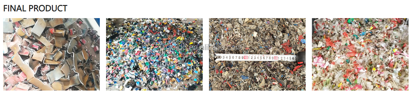 High Efficiency Metal Crusher Machine Recycling Crushing Machines Used Clothes Recycling Textile Shredder Machine