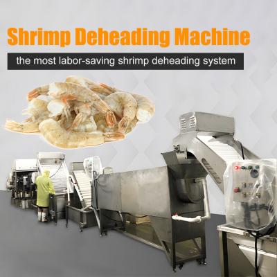 Stainless steel shrimp head removal processing line Shrimp head body separation and sorting machine
