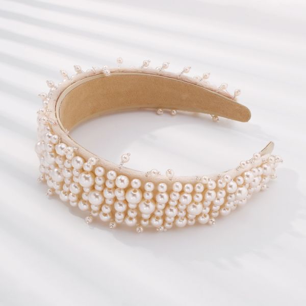 Europe America fashion baroque headbands hair accessories manual temperament imitation pearl headbands