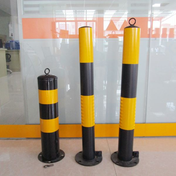 Iron Black Coating Reflective Films Traffic Warning Post