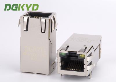connecteur de Pin 1000BASE 12 CAT6A RJ45 de 33.0mm avec le magnetics interne, doigts d'IEM