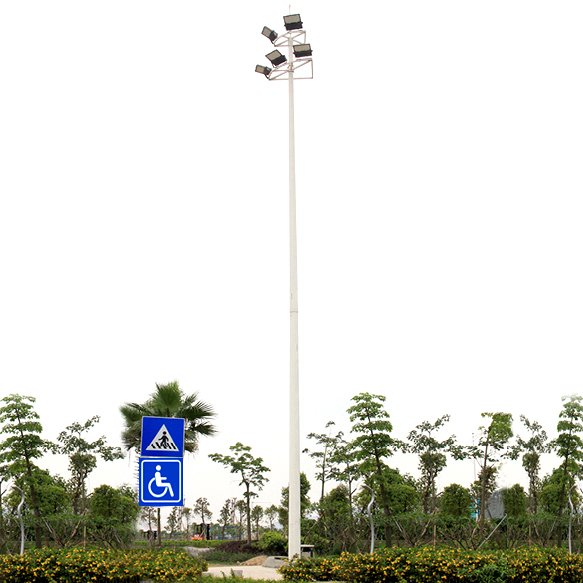 20m Height Galvanized Steel Light Pole Public Square Lighting Tower