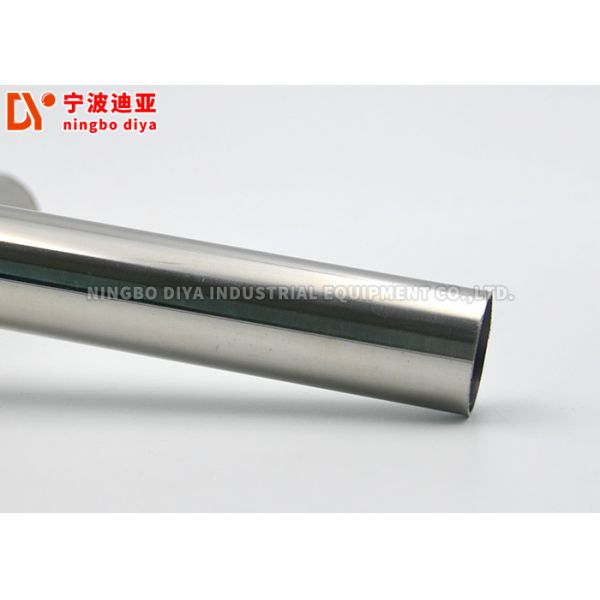 28 Mm Round Shape Metal Lean Tube Silver Color For Industry 4M /6M Length