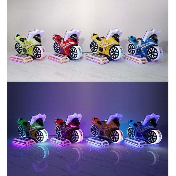 Máquina de jogos de vídeo de moto elétrica com balanço no Amusement Game Center