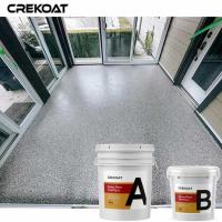 Revestimento do assoalho do floco da cola Epoxy da resistência do deslizamento para garagens das salas de exposições