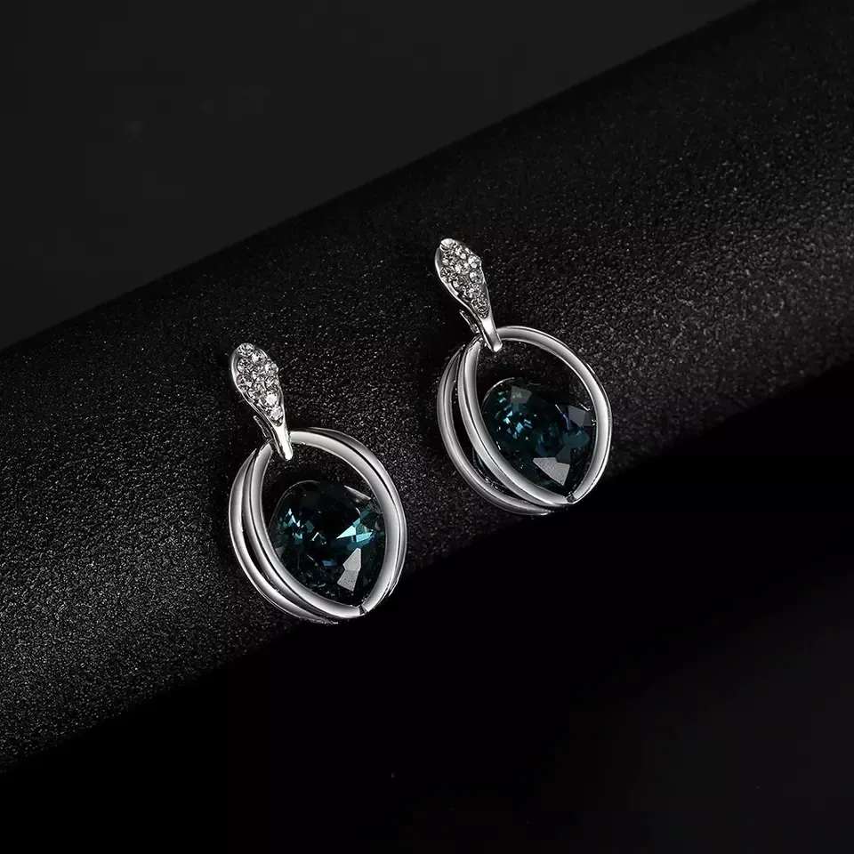 Сердечный подвесок 925 Стерлинговое серебро Персонализированный браслет Серёжки Кольцо Ожерелье Женщины Ювелирный комплект