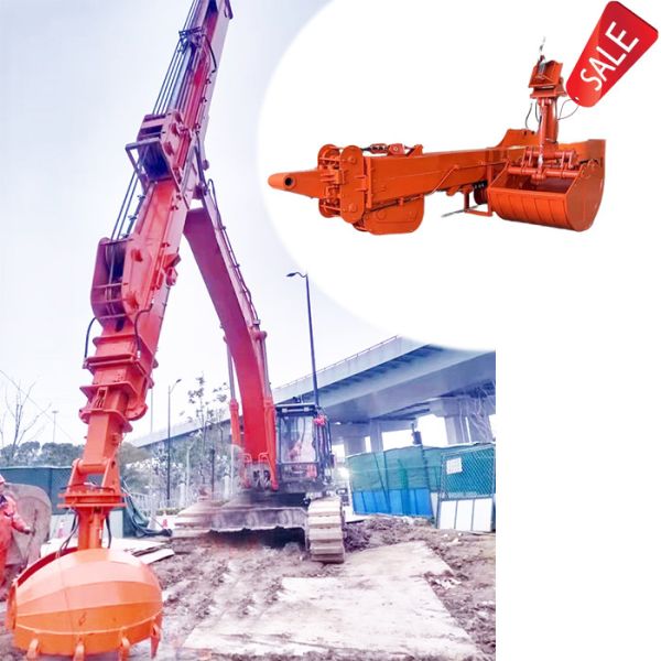 30M 32M Excavator Long Reach Boom And Telescopic Arm